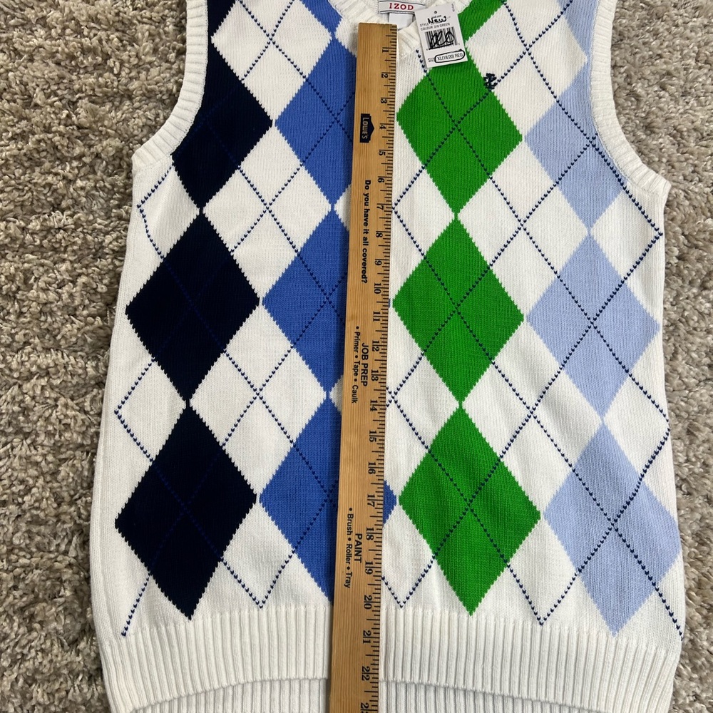 IZOD Cotton Knit Sweater in Cream - Picture 2 of 5